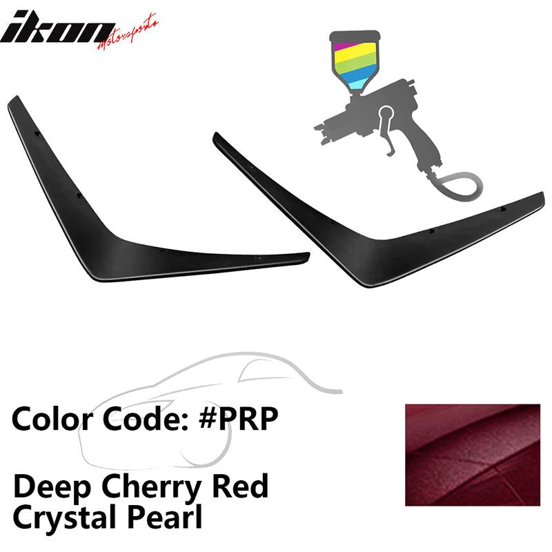 2015-2023 Dodge Charger SRT 2PC Painted Front Bumper Canard PP