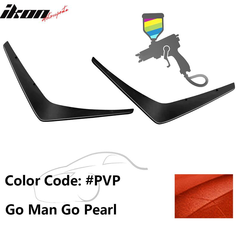 2015-2023 Dodge Charger SRT 2PC Painted Front Bumper Canard PP