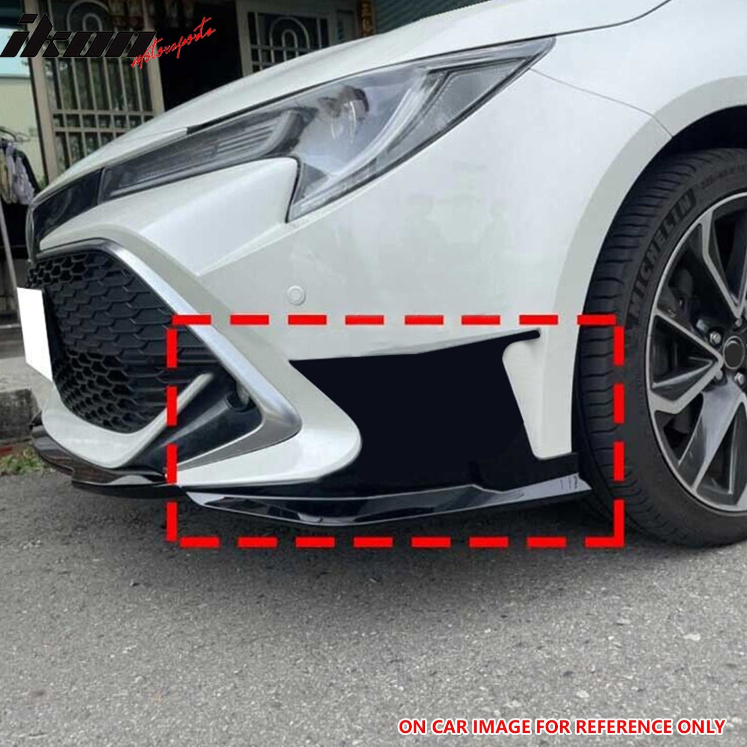 2019-2024 Toyota Corolla Auris 5-Door Front Bumper Canards