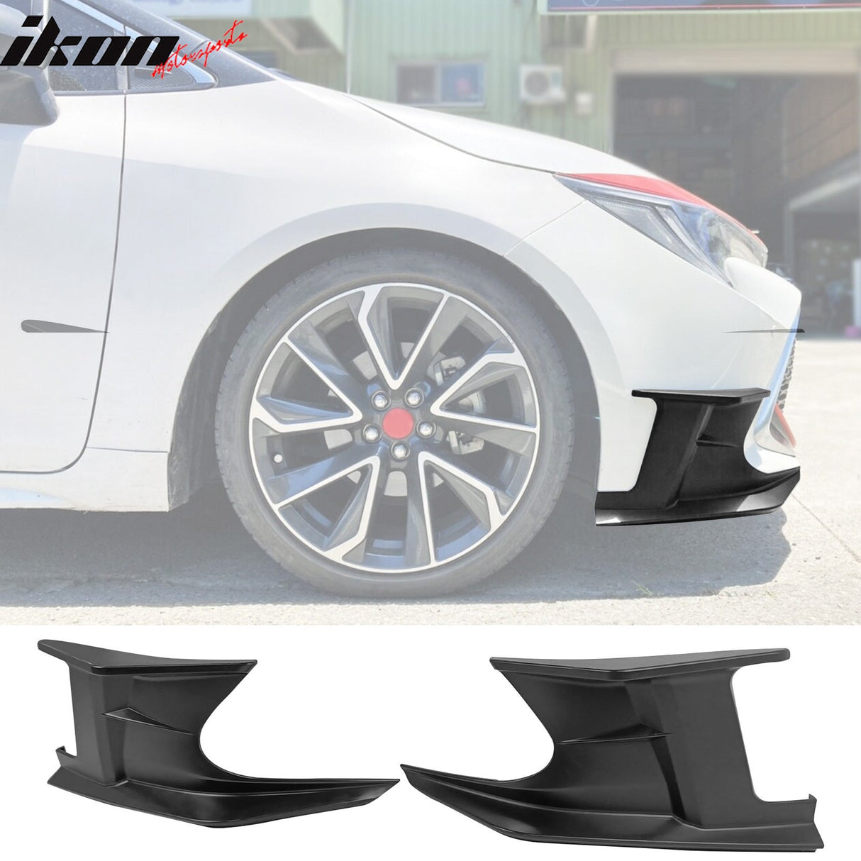 2019-2024 Toyota Corolla Auris 5-Door Front Bumper Canards