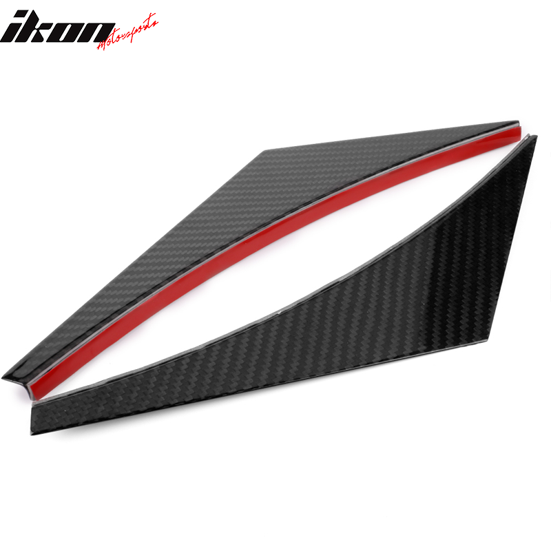 Universal Fit 4PCS V2 Front Bumper Lip Canard Splitter Carbon Fiber