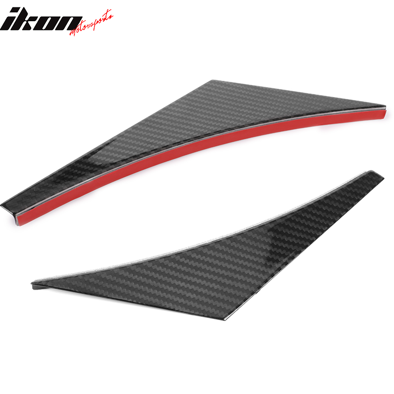 Universal Fit 4PCS V2 Front Bumper Lip Canard Splitter Carbon Fiber