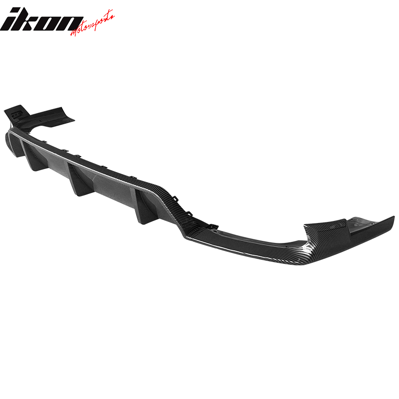 2020-2023 Bmw G06 X6 Ikon Style Gloss Black Rear Bumper Diffuser-pp