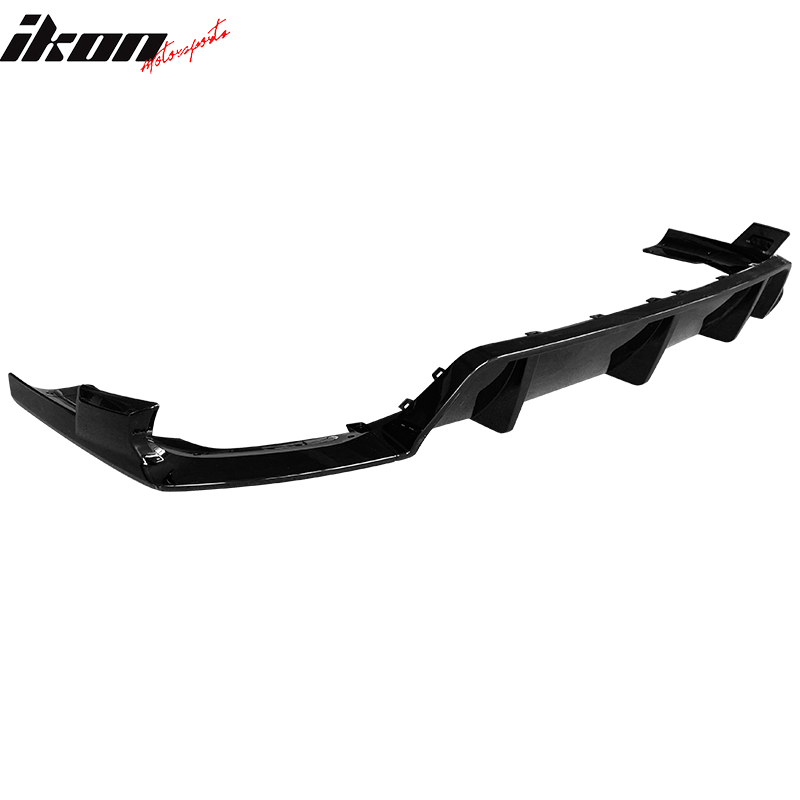 2020-2023 Bmw G06 X6 Ikon Style Gloss Black Rear Bumper Diffuser-pp