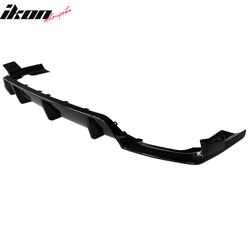 2020-2023 Bmw G06 X6 Ikon Style Gloss Black Rear Bumper Diffuser-pp