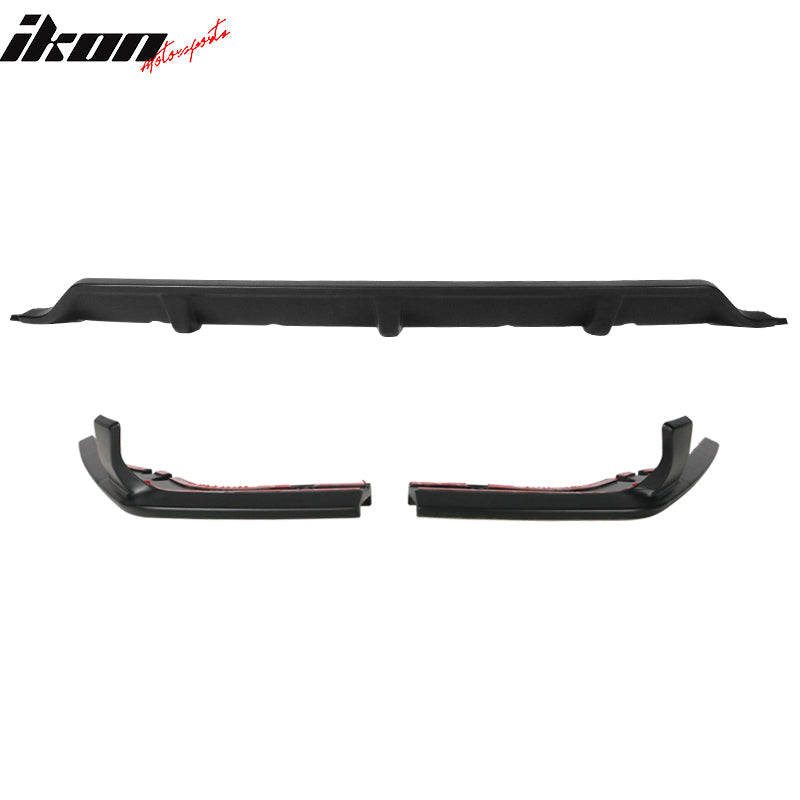 2019-2024 BMW G07 X7 M Sport Rear Bumper Lip Diffuser 3PC Primer ABS