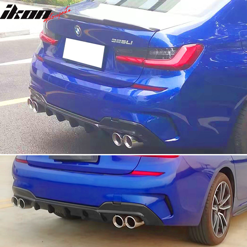 2019-2022 BMW G20 330i M Sport Rear Diffuser Bumper Lip PP