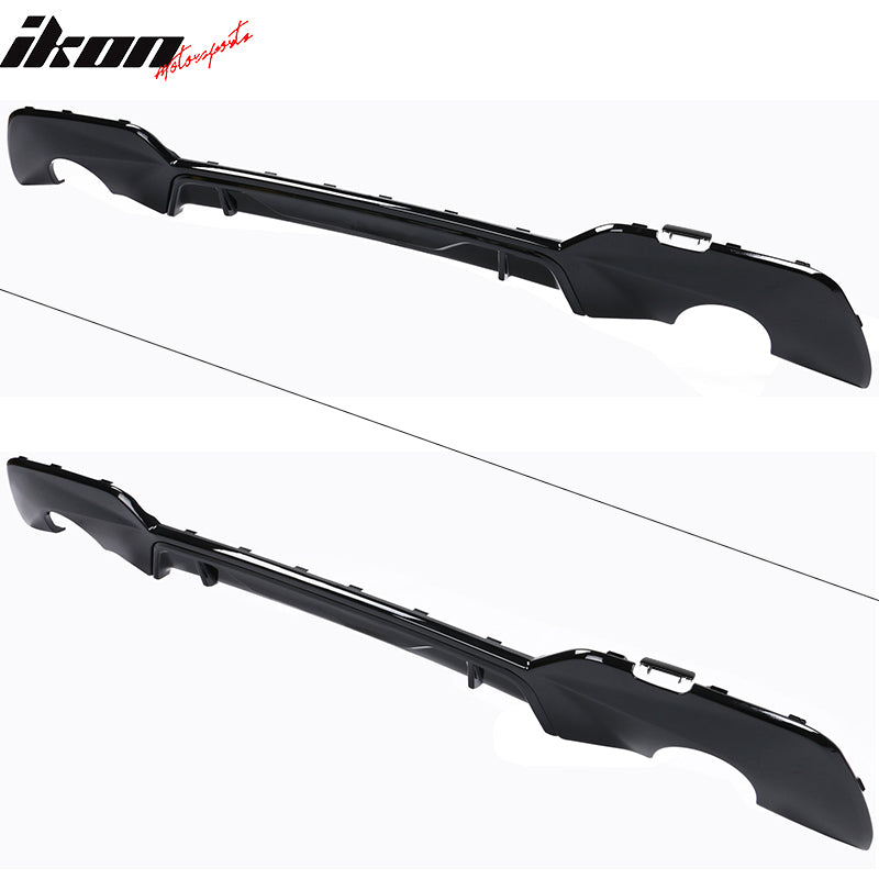2019-2022 BMW G20 3-Serie 330i Gloss Black Rear Bumper Lip Diffuser PP