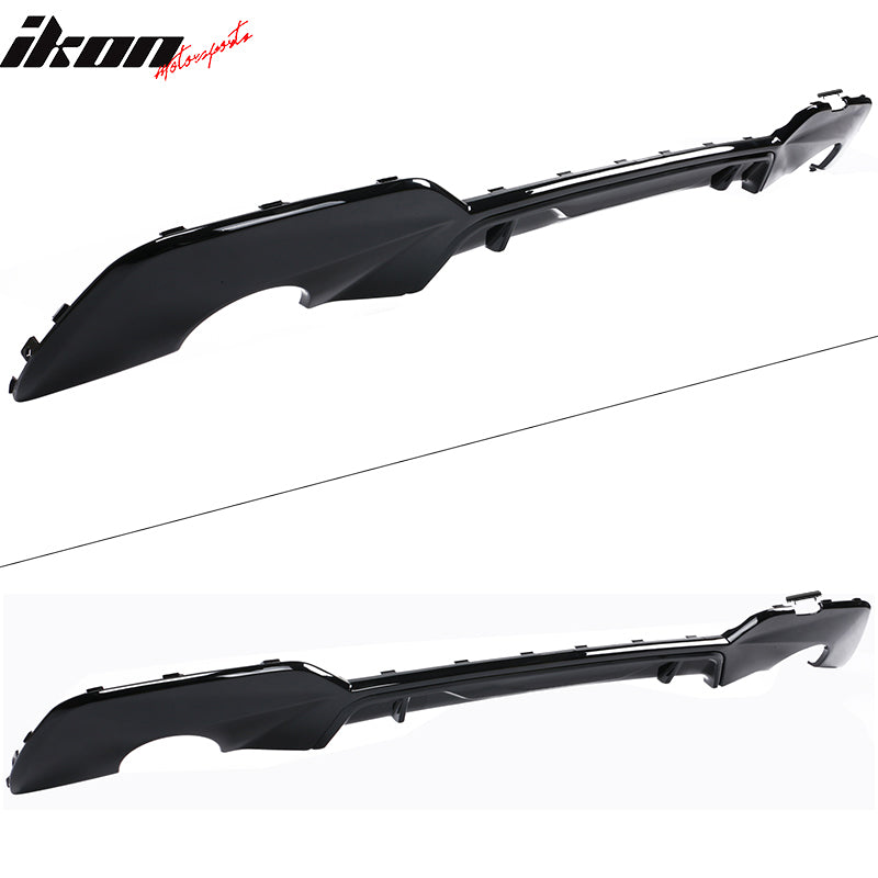 2019-2022 BMW G20 3-Serie 330i Gloss Black Rear Bumper Lip Diffuser PP