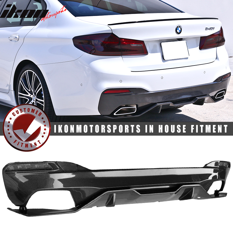 2017-2020 BMW G30 5 Series MT MP Style Rear Diffuser Carbon Fiber