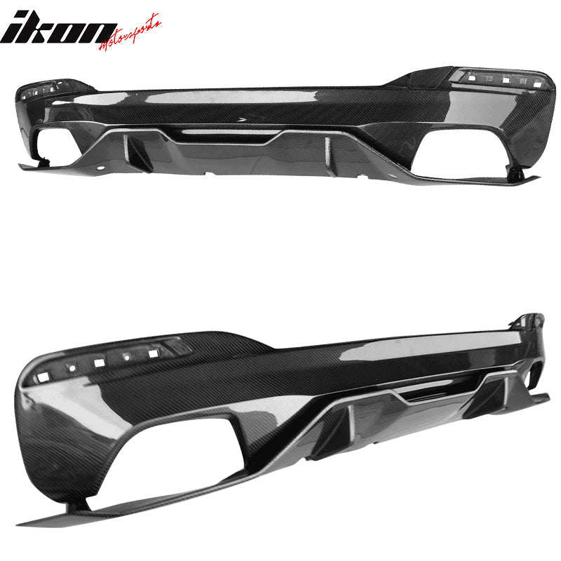 2017-2020 BMW G30 5 Series MT MP Style Rear Diffuser Carbon Fiber