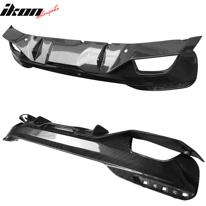 2017-2020 BMW G30 5 Series MT MP Style Rear Diffuser Carbon Fiber
