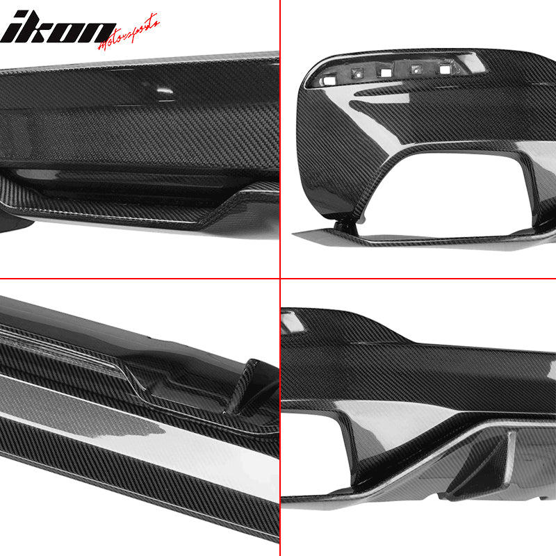 2017-2020 BMW G30 5 Series MT MP Style Rear Diffuser Carbon Fiber
