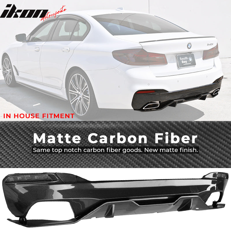 2017-2020 BMW G30 5 Series MT MP Style Rear Diffuser Carbon Fiber