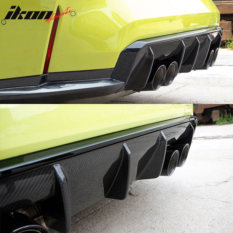 2021-2024 BMW G80 M3 G82 G83 M4 Rear Bumper Diffuser Dry Carbon Fiber