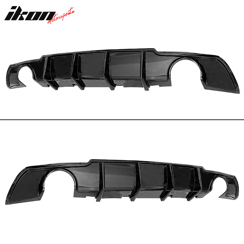 2015-2024 Chrysler 300 4 Shark Fin Style Rear Diffuser Lip PP