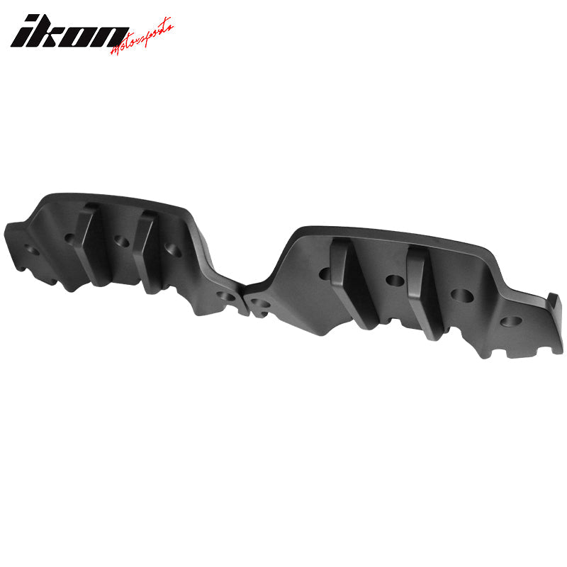 2014-2019 Chevy Corvette C7 Primer Black Rear Bumper Diffuser ABS