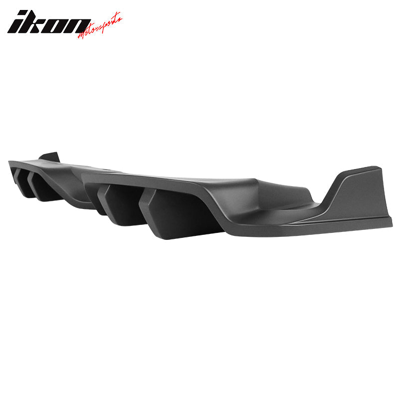2014-2019 Chevy Corvette C7 Primer Black Rear Bumper Diffuser ABS