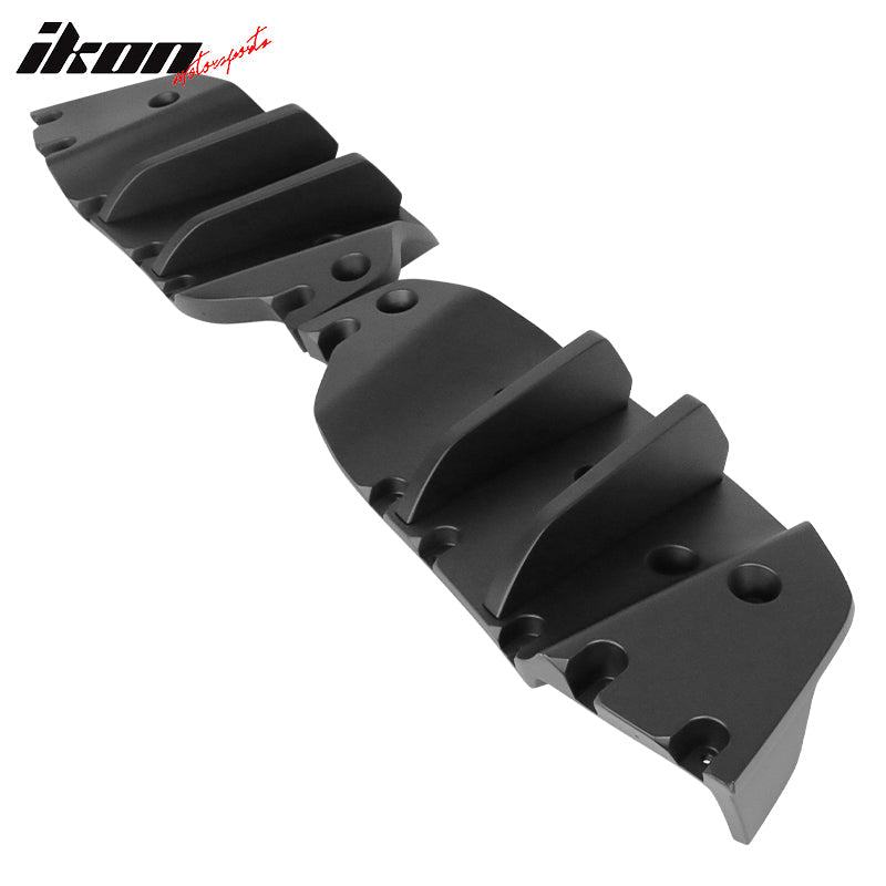 2014-2019 Chevy Corvette C7 Primer Black Rear Bumper Diffuser ABS