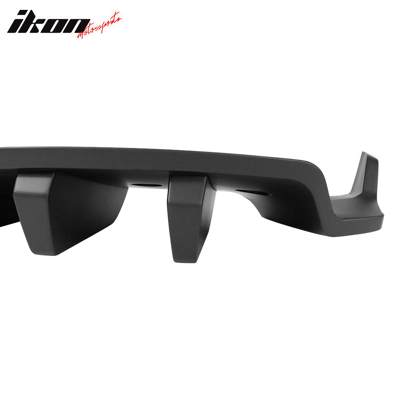 2014-2019 Chevy Corvette C7 Primer Black Rear Bumper Diffuser ABS