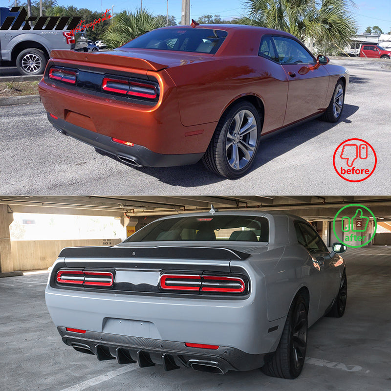 2015-2024 Dodge Challenger IKON Rear Bumper Diffuser PP