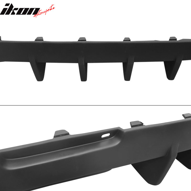 2015-2024 Dodge Challenger IKON Style Matte Black Rear Diffuser PP