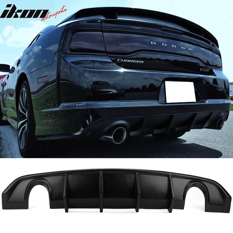 2012-2014 Charger SRT8 V2 Style Rear Diffuser w/ Reflective Tape