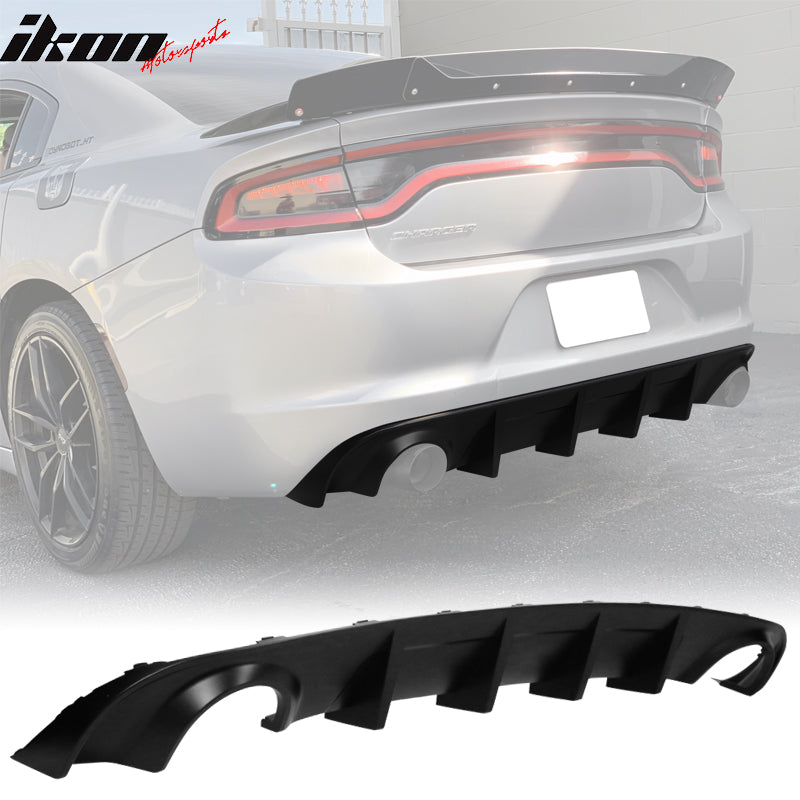 Rear Diffuser Splitter for 2015-2024 Dodge Charger Base SXT PP