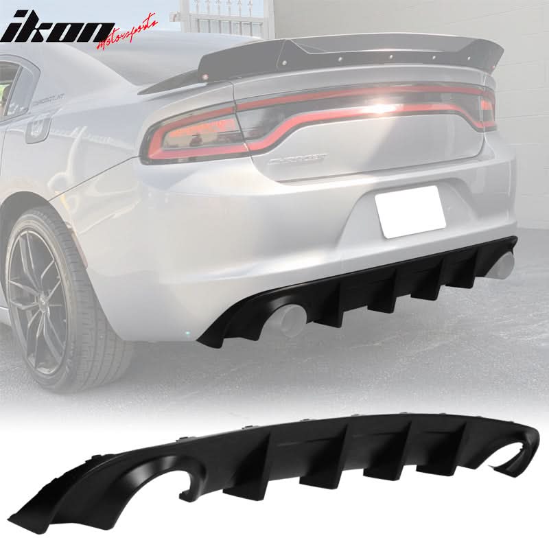 Rear Diffuser Splitter for 2015-2024 Dodge Charger Base SXT PP