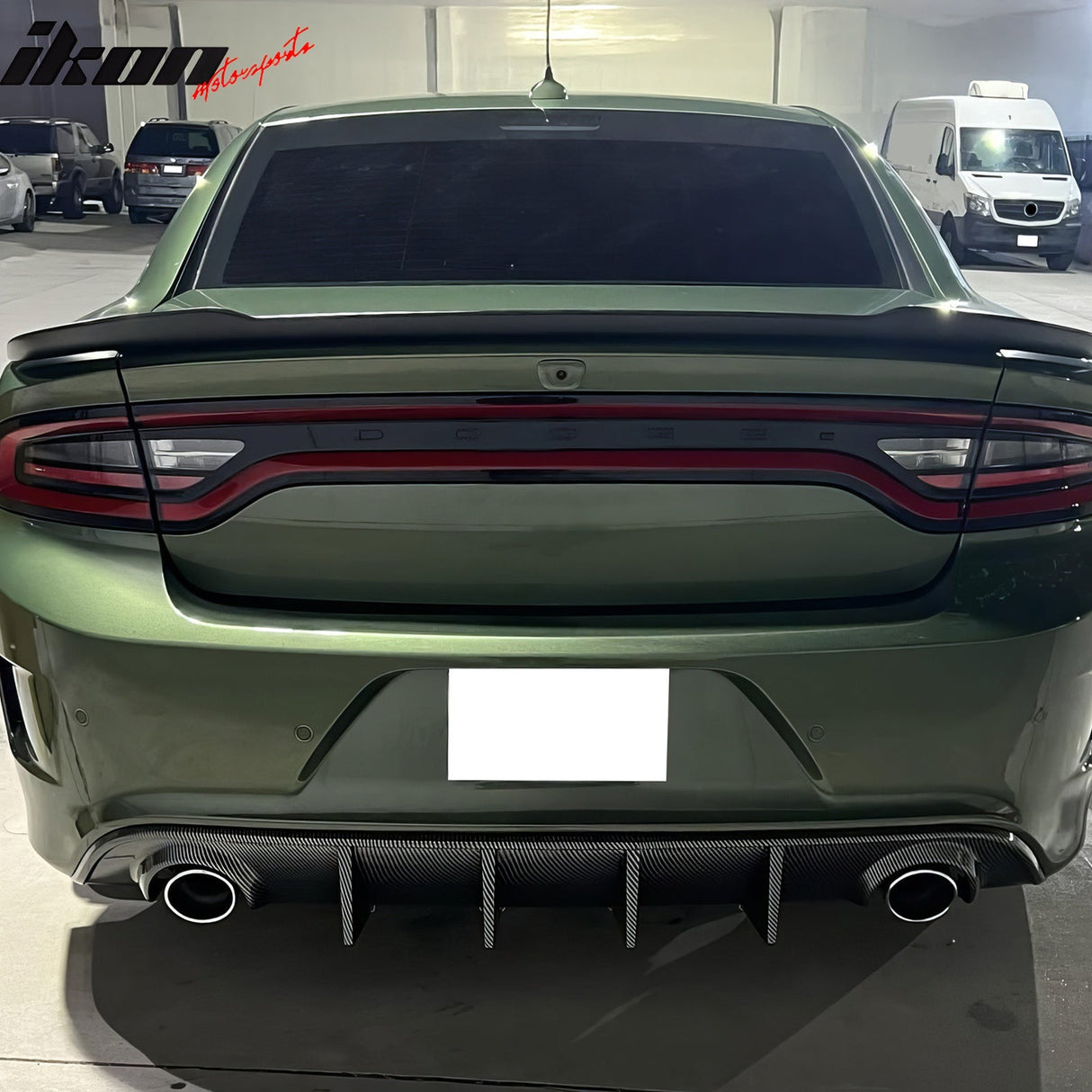 2015-2024 Dodge Charger SRT V3 Rear Diffuser with Reflective Tape PP