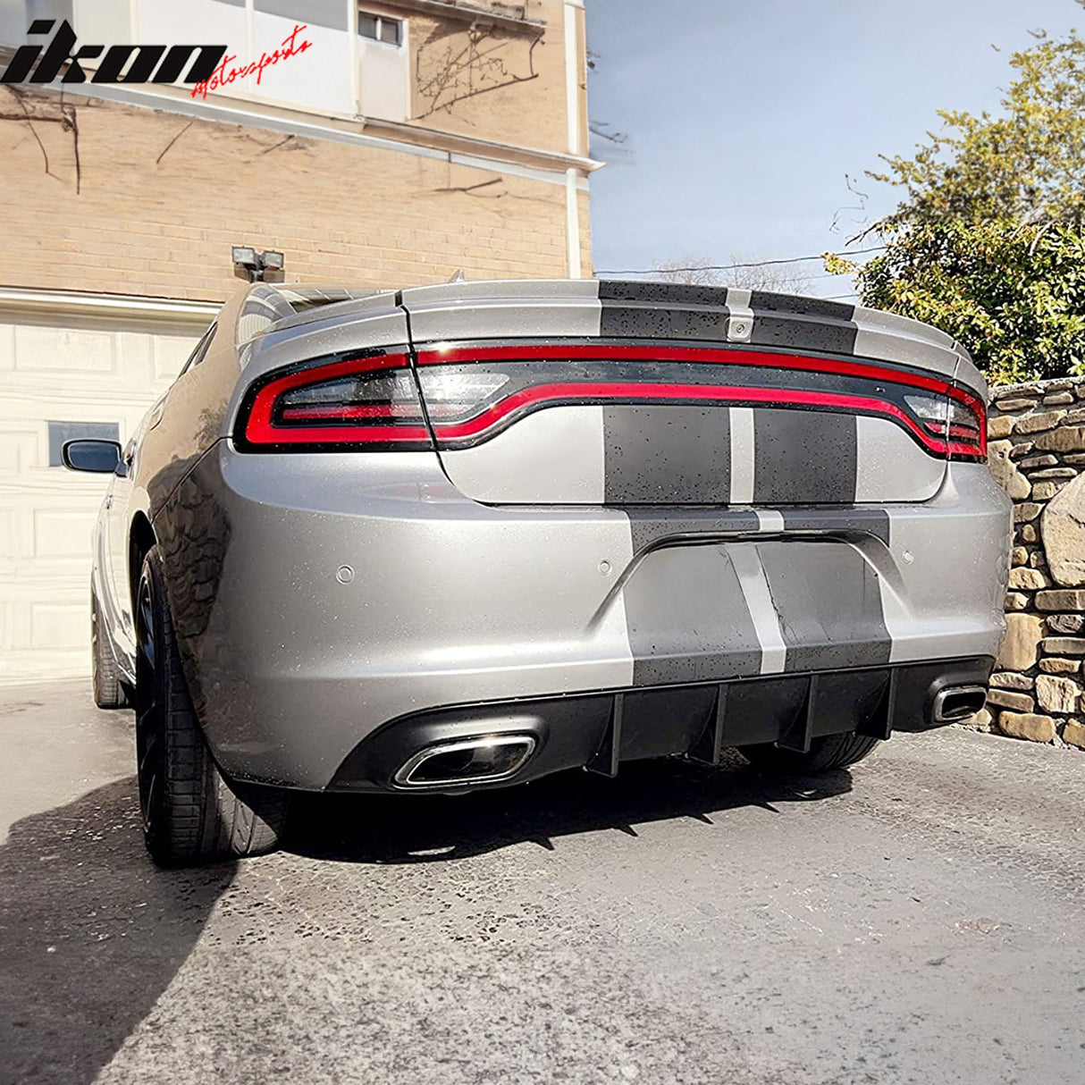 2015-2024 Dodge Charger V2 Style Rear Diffuser Bumper Lip PP