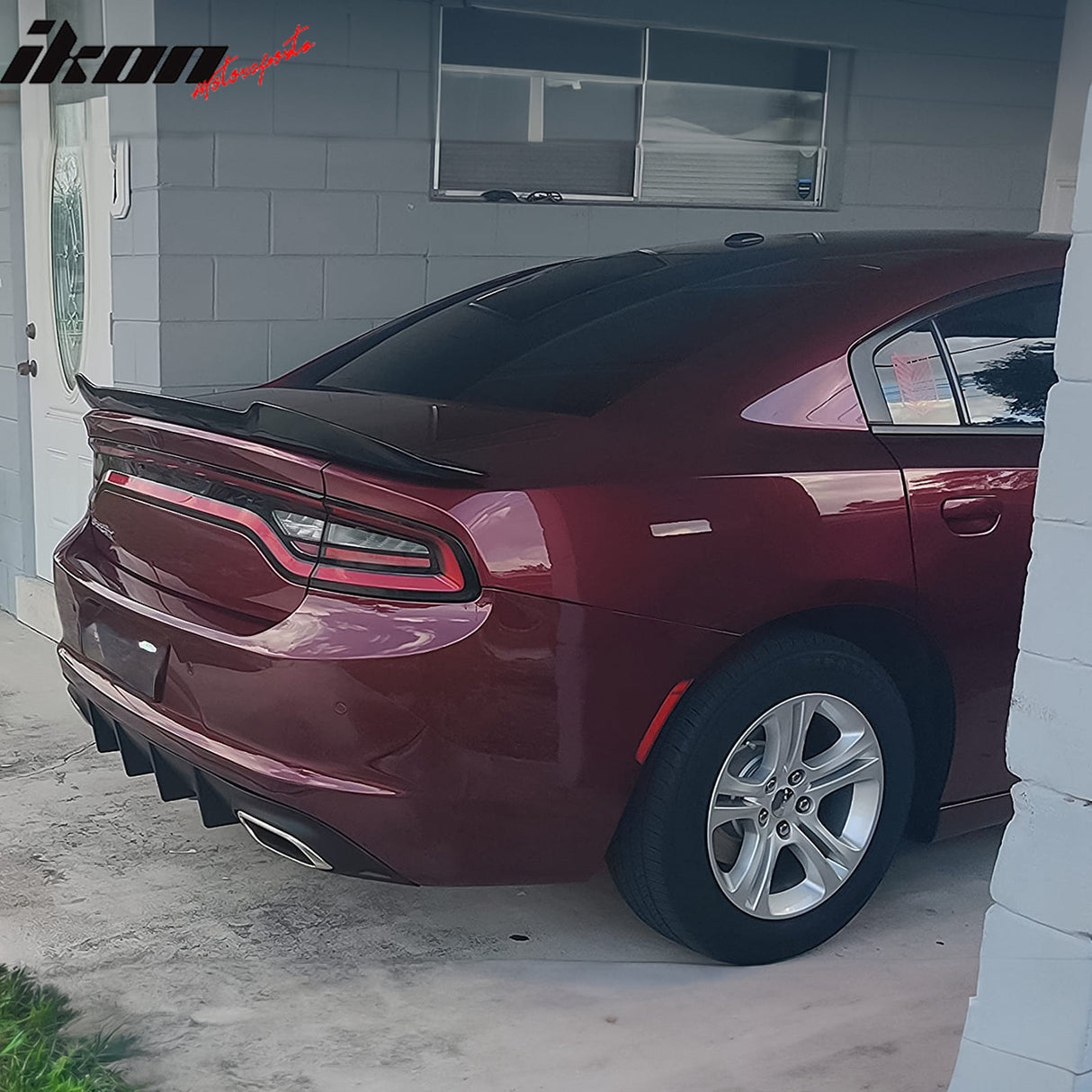 2015-2024 Dodge Charger V2 Style Rear Diffuser Bumper Lip PP