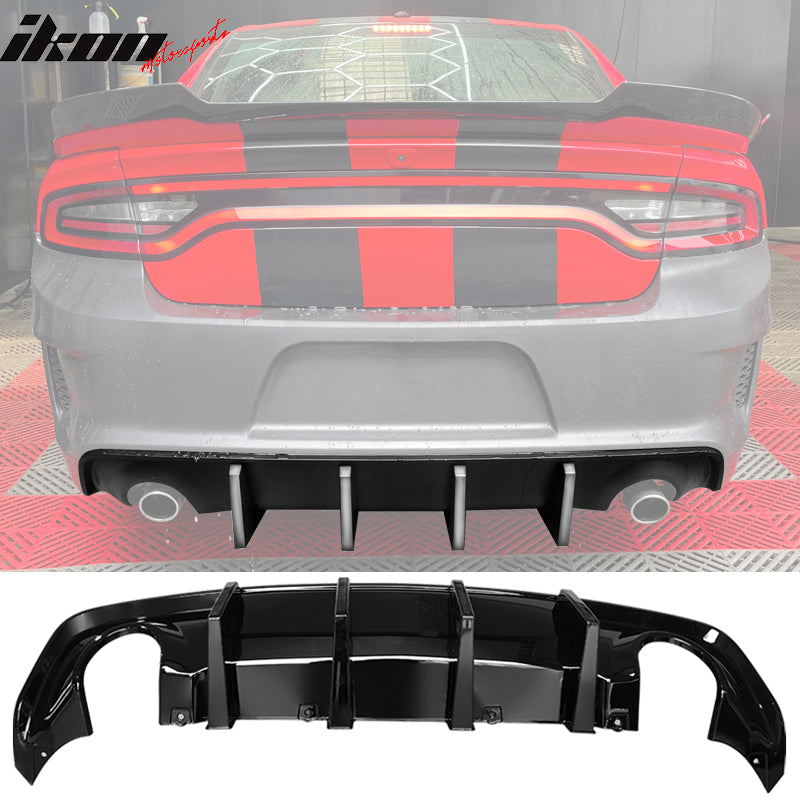 Rear Bumper Diffuser for 2020-2024 Dodge Charger Widebody IKON Style P