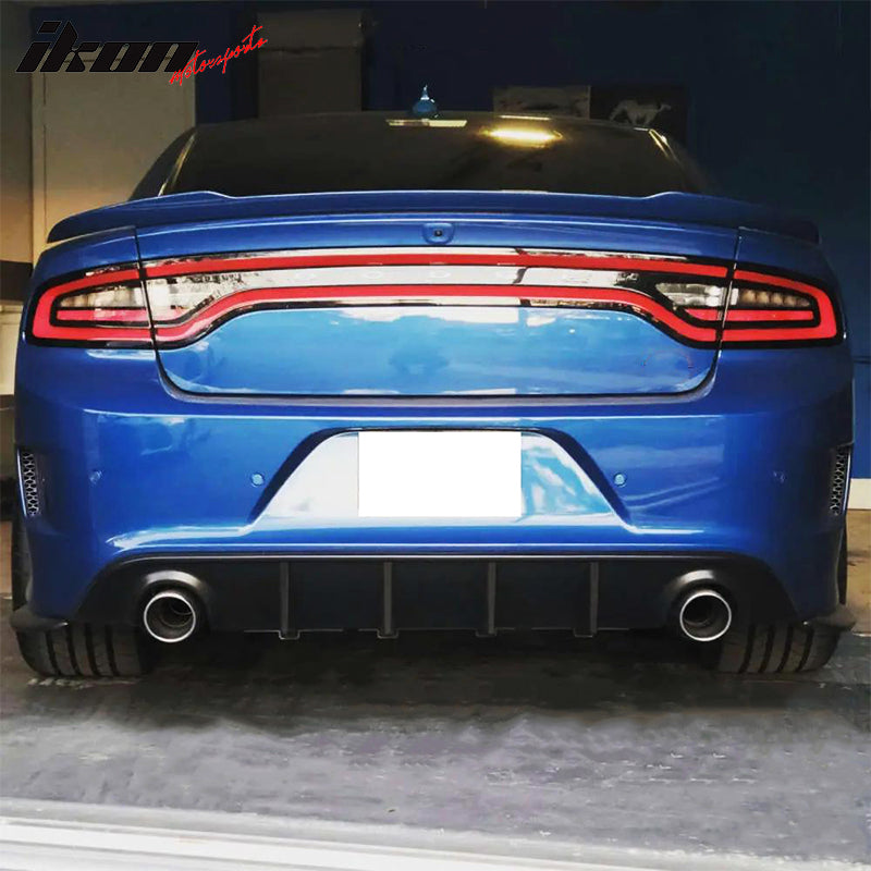 Rear Bumper Diffuser for 2020-2024 Dodge Charger Widebody IKON Style P