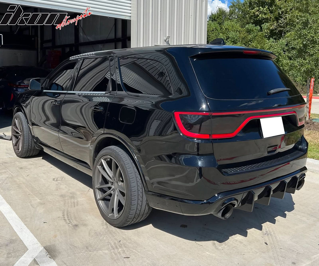 2011-2024 Dodge Durango Rear Bumper Lip Diffuser V1 Gloss Black Apron