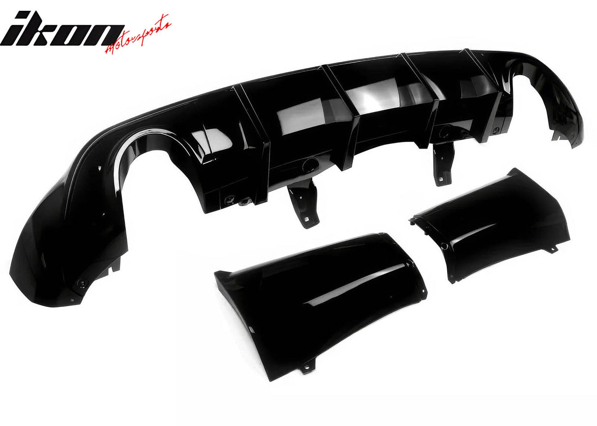 2011-2024 Dodge Durango Rear Bumper Lip Diffuser V1 Gloss Black Apron