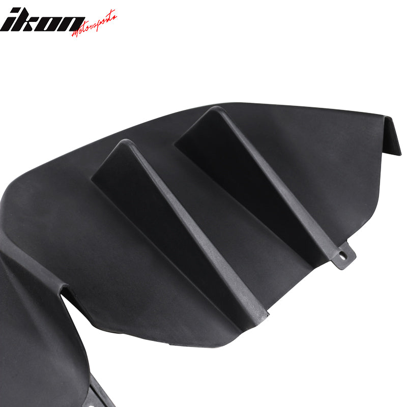 2015-2017 Ford Mustang R-Spec V2 Style Unpaint Rear Bumper Diffuser PP