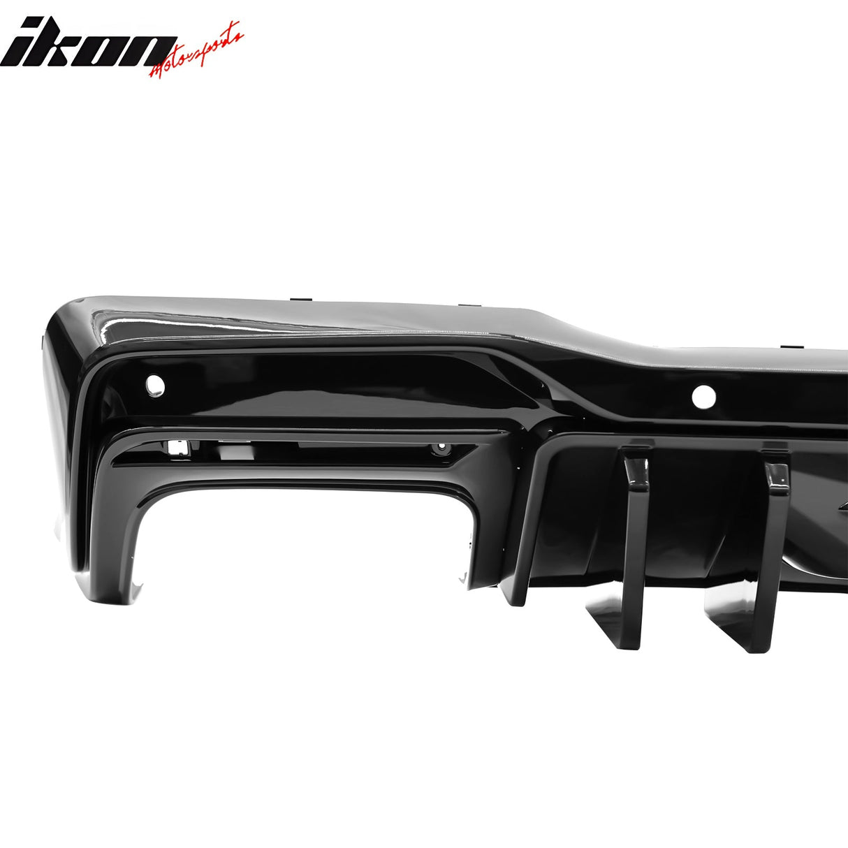 2024-2025 Ford Mustang Competition Style Gloss Black Rear Diffuser PP