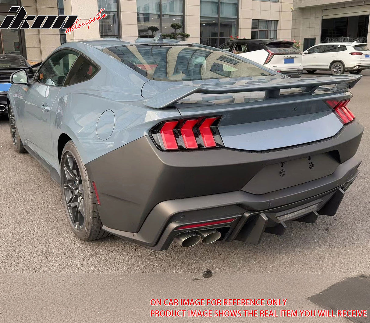 2024-2025 Ford Mustang Rock Style Gloss Black Rear Diffuser Lip PP