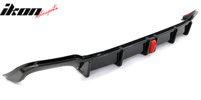 2018-2022 Honda Accord Sport LED Rear Lip Diffuser Carbon Fiber Print