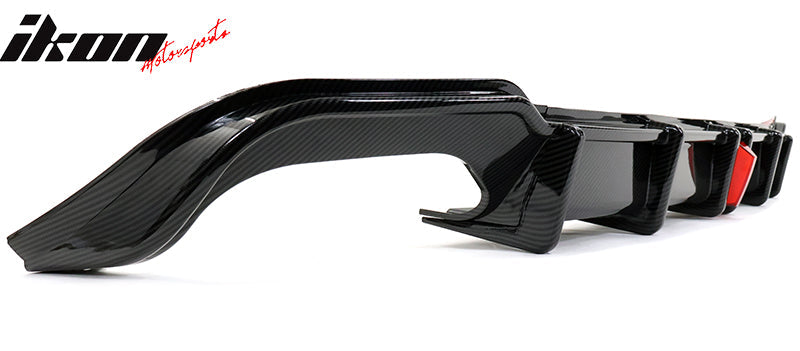 2018-2022 Honda Accord Sport LED Rear Lip Diffuser Carbon Fiber Print