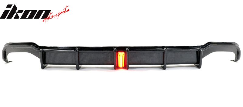 2018-2022 Honda Accord Sport LED Rear Lip Diffuser Carbon Fiber Print