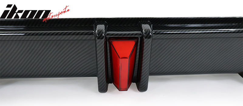 2018-2022 Honda Accord Sport LED Rear Lip Diffuser Carbon Fiber Print