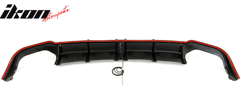 2018-2022 Honda Accord Sport LED Rear Lip Diffuser Carbon Fiber Print