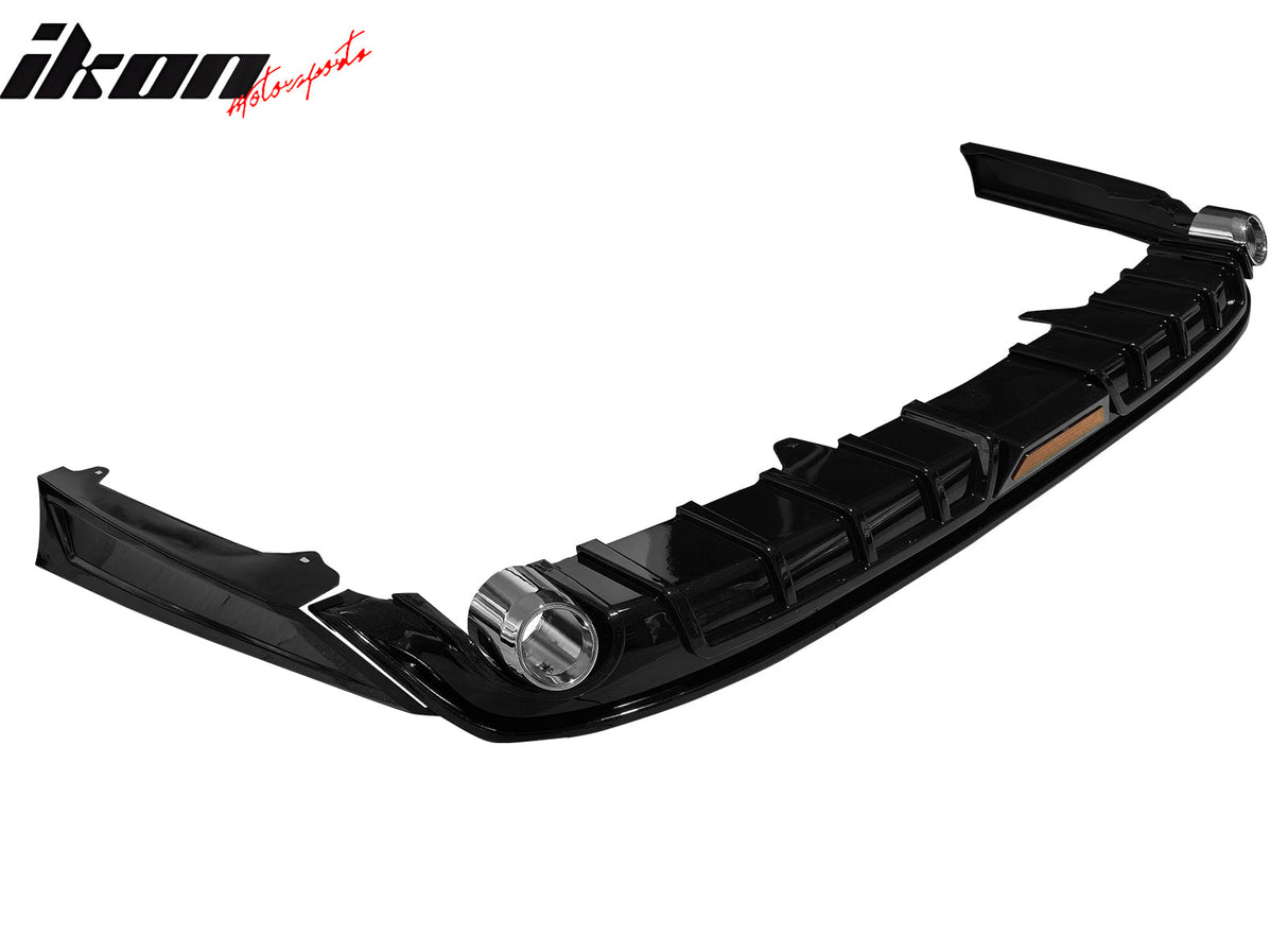 2023-2025 Honda Accord IK Style Gloss Black 3PC Rear Diffuser w/ LED