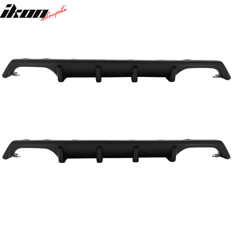 2016-2020 Honda Civic Sedan Unpainted Black Rear Bumper Diffuser PP