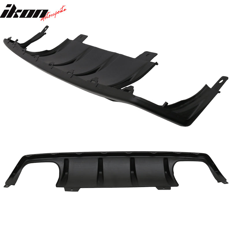 2016-2020 Honda Civic Sedan Unpainted Black Rear Bumper Diffuser PP