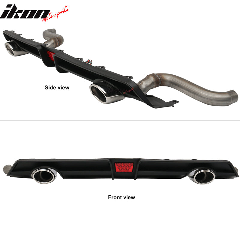 2016-2021 Honda Civic Rear Bumper Diffuser w/ 4in Exhaust Tips