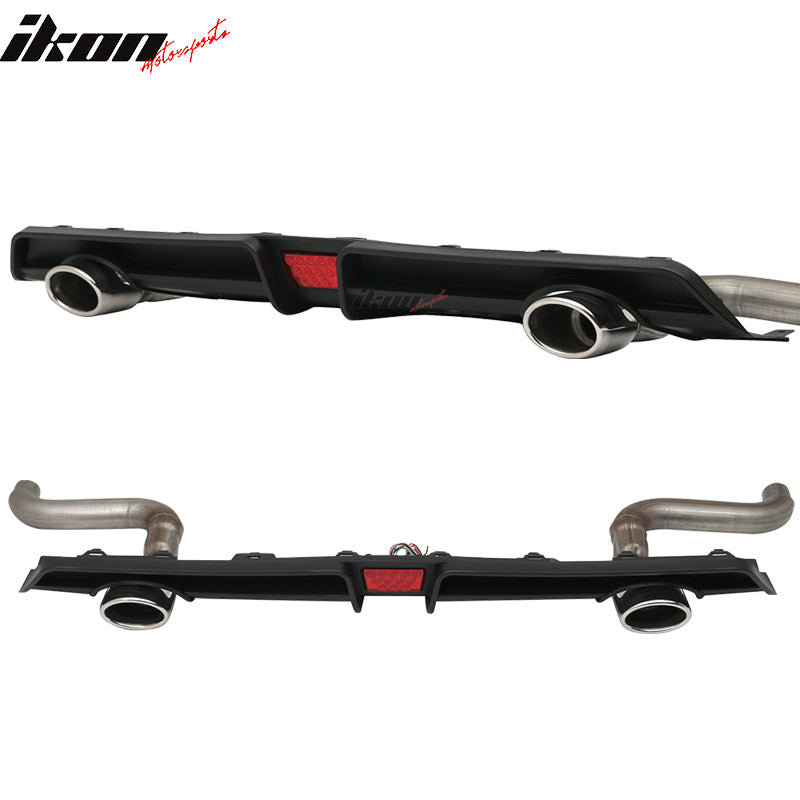 2016-2021 Honda Civic Rear Bumper Diffuser w/ 4in Exhaust Tips