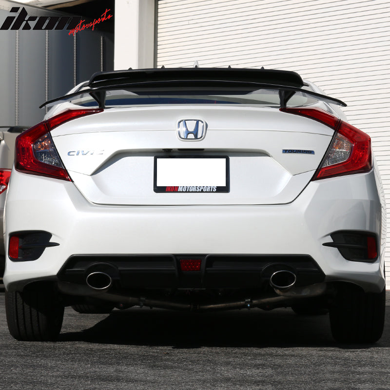 2016-2021 Honda Civic Rear Bumper Diffuser w/ 4in Exhaust Tips